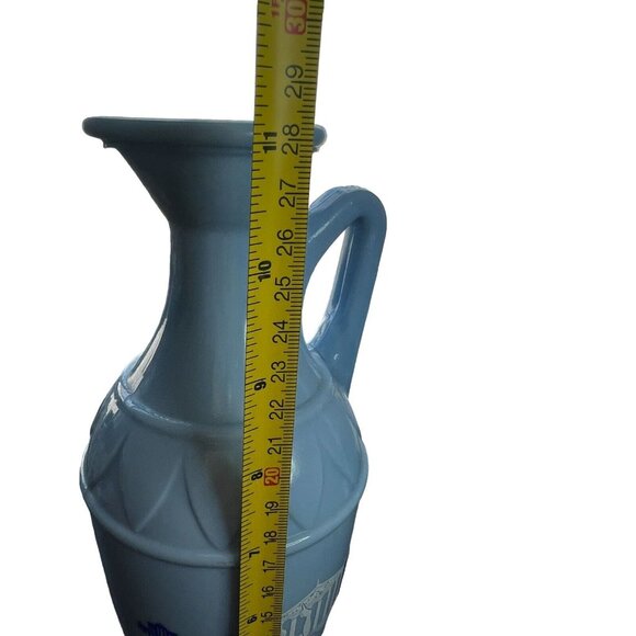 Urn~Jim Beam Blue Milk Glass Grecian Urn Socrates Aristotle Decanter 1961 - Picture 6 of 6